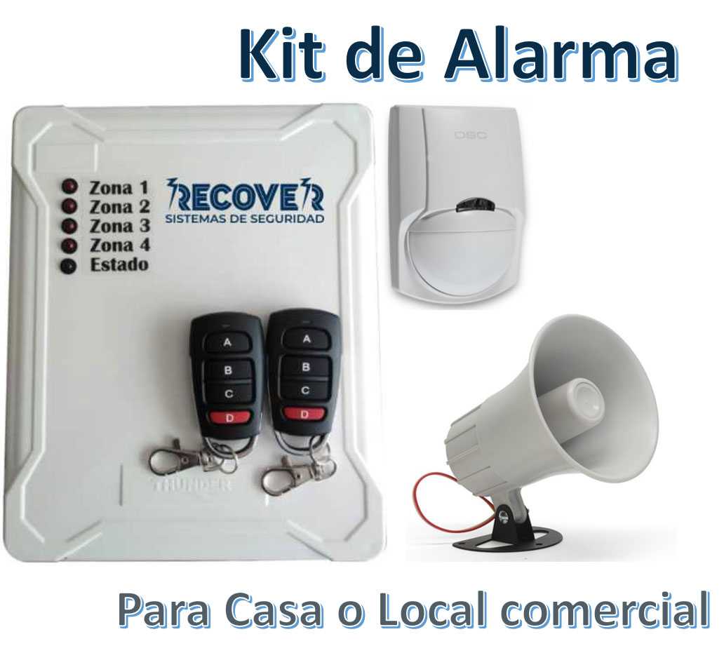 Kit de Alarma Para Casa o Local comercial Recover Sistemas de Seguridad  sistemas de seguridad